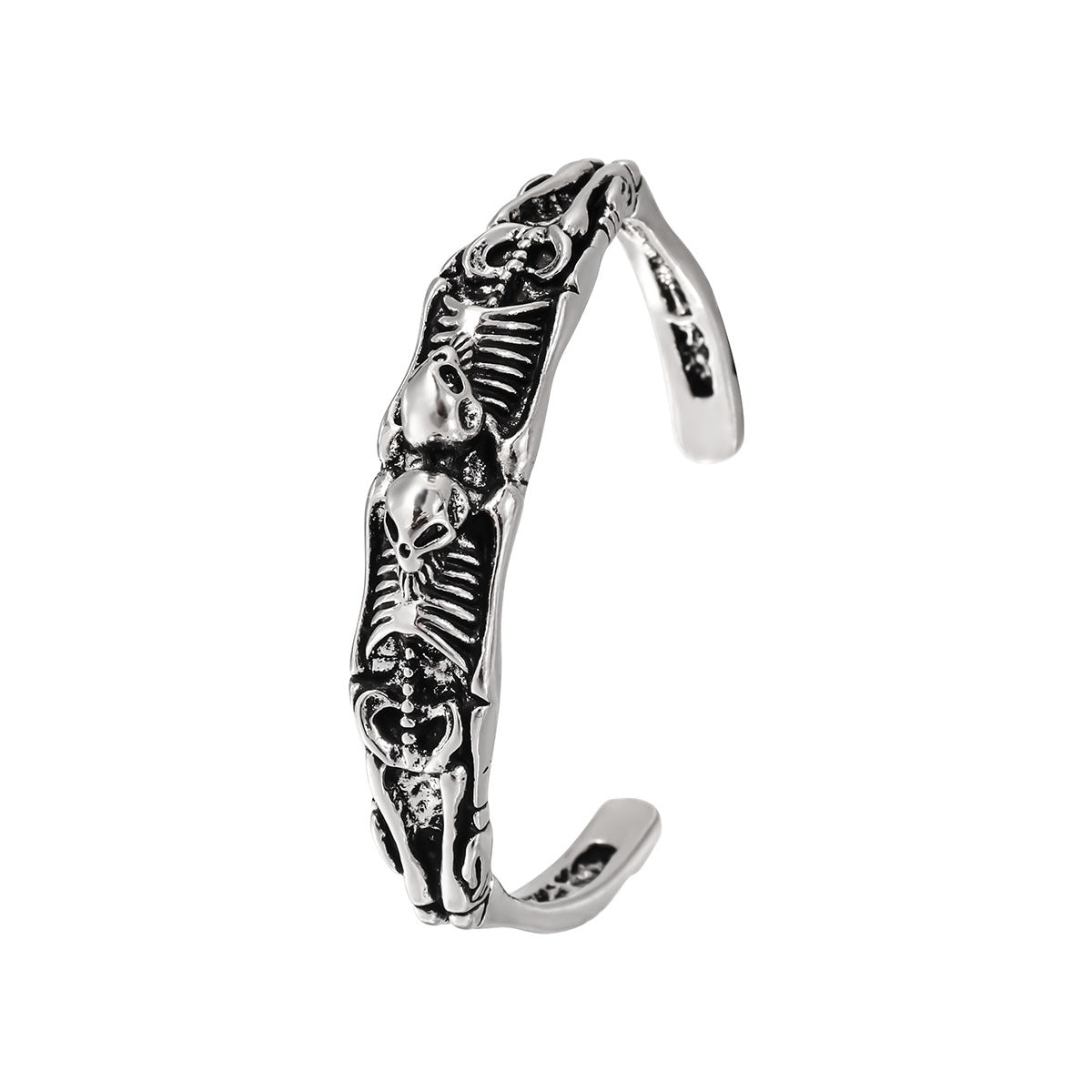 Wholesale Vintage Skull Open Bracelet